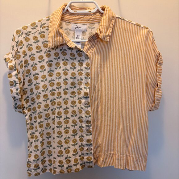 Boxy Yellow Blouse - Picture 1 of 4